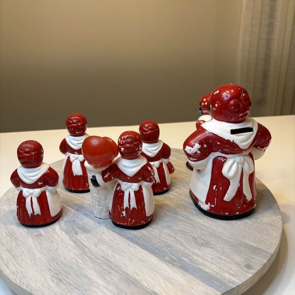 Lot Of Black Americana Ceramic‎ Porcelain Chalkware Kitchen Items - Picture 2 of 6